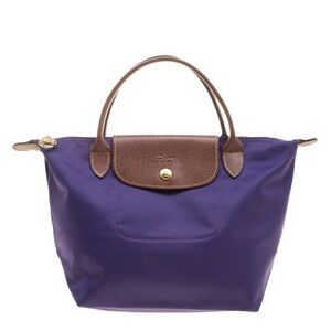 Longchamp Le Pliage Nylon Shoulder Tote - Purple